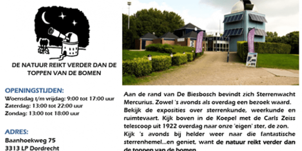 weercursus Sterrenwacht Mercurius weercursus