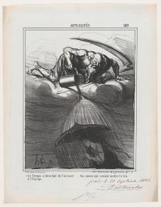 Thank God for the rain... especially since Europe was almost set on fire, from 'News of the day,' published in Le Charivari, Oct