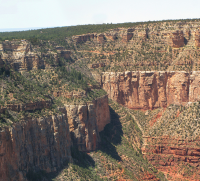 Grand Canyon niet gehuld in mist