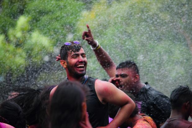 Festival tijdens de regen