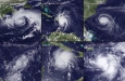 Zesmaal de tropische cycloon Emily, 1981-2011. Bron: NOAA